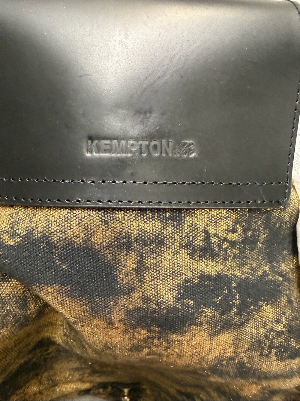 Kempton & Co - RARE - Black Gold Splatter Tote Bag - Picture 12 of 15